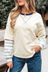 Striped Patchwork Two In One Long Sleeve Top
