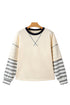 Striped Patchwork Two In One Long Sleeve Top