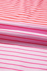 Striped Patchwork Waffle Knit Exposed Seam Long Sleeve Top