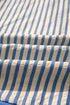 Striped Pattern Block V Neck Short Sleeve Blouse