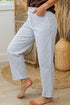 Striped Pattern Casual Denim Relaxed Barrel Jeans