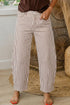 Striped Pattern Casual Denim Relaxed Barrel Jeans