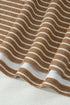 Striped Pattern Functional Pocket Detail Matching Loungewear