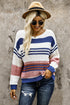 Striped Pattern Knit Sweater