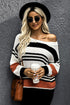 Striped Pattern Knit Sweater