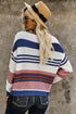 Striped Pattern Knit Sweater