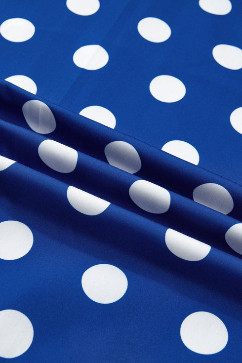 Striped Polka Dot Patchwork Spaghetti Strap Maxi Dress