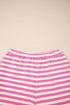 Striped Print Defined Trim Short Sleeve Loose Short Set