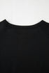 Striped Print Front Patch Pocket Casual Knit Tee