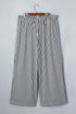 Striped Print Loose Fit Wide Leg Straight Bottoms