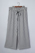 Striped Print Loose Fit Wide Leg Straight Bottoms