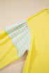 Striped Print Patchwork Crewneck Pullover Sweatshirt