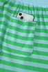 Striped Puff Sleeve Top Drawstring Shorts Matching Loungewear