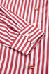 Striped Relaxed Fit Woven Long Sleeve Button Down Shirt