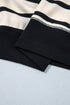 Striped Relaxed Long Sleeve Top Drawstring Pant Set