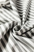 Striped Ribbed High Neck Slim Fit Long Sleeve Top