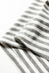 Striped Ribbed High Neck Slim Fit Long Sleeve Top