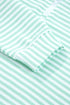 Striped Ribbed Knit Quarter Zip Long Sleeve Pullover