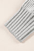 Striped Ribbed Knit Raglan Sleeve Relaxed Sweater