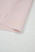 Striped Ruffle Collar Puff Sleeve Button Down Shirt