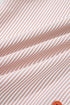 Striped Ruffle Collar Puff Sleeve Button Down Shirt