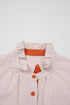 Striped Ruffle Collar Puff Sleeve Button Down Shirt