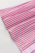 Striped Ruffle Sleeve Button Down Babydoll Shirt