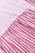 Striped Ruffle Sleeve Button Down Babydoll Shirt