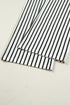 Striped Ruffle Trim Drop Shoulder Wide Leg Pant Set