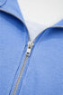Striped Seam Detail Half Zip Oversized Tee Short Sets