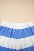Striped Seam Detail Half Zip Oversized Tee Short Sets