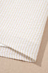 Striped Seersucker Puff Sleeve Textured T Shirt Dress