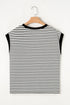 Striped Sequin Lobster Applique Jersey Tee
