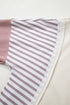 Striped Sleeve Contrast Trim Pullover Sweatshirt