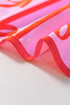 Striped Smocked Bow Detail A Line Mini Dress