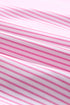 Striped Smocked Cuff Relaxed Fit Button Down Shirt