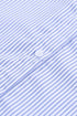 Striped Smocked Cuff Relaxed Fit Button Down Shirt