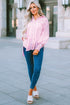 Striped Smocked Cuff Relaxed Fit Button Down Shirt