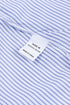 Striped Smocked Cuff Relaxed Fit Button Down Shirt