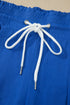 Striped Smocked Waist Drawstring Cropped Active Pants