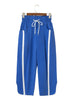 Striped Smocked Waist Drawstring Cropped Active Pants