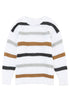 Striped Soft Textured Knit Crew Neck Pullover Sweater