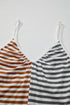 Striped Spaghetti Strap Backless Wide Leg Jumpsuit