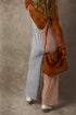 Striped Spaghetti Strap Backless Wide Leg Jumpsuit