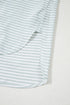 Striped Split Neck Roll Tab Sleeve Pocketed Shirt Dress