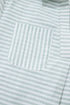 Striped Split Neck Roll Tab Sleeve Pocketed Shirt Dress