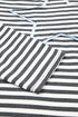 Striped Star Patch Drop Shoulder Pullover Top