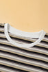 Striped Tassel Detail Tee And Wide Leg Pant Sets