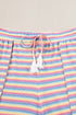 Striped Tassel Detail Tee And Wide Leg Pant Sets