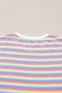 Striped Tassel Detail Tee And Wide Leg Pant Sets